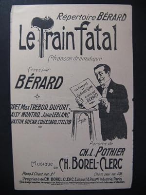 BOREL-CLERC Ch. Le Train Fatal Chanson 1918