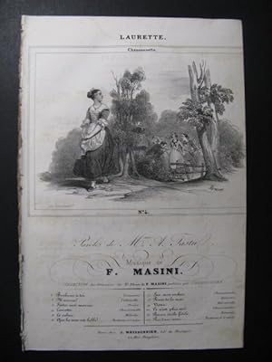 MASINI F. Laurette Chant Guitare ca1830