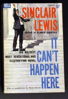 IT CAN'T HAPPEN HERE (1961; DELL Paperback #S-19; the Great, Prophetic Novel About the Coming of ...