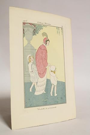 Costumes parisiens. Toilettes de promenade (pl.81, Journal des Dames et des Modes, 1913 n°36)