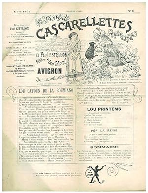 Les Nouvelles Cascarellettes provençales de Paul Estellon félibre "dou cantoun". Mars 1907.
