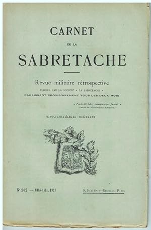 Carnet de la Sabretache, n° 282, mars-avril 1923.
