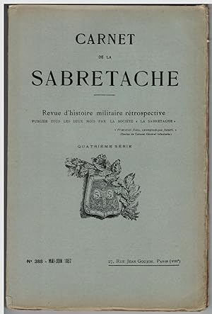 Carnet de la Sabretache, n° 388, mai - juin 1937.