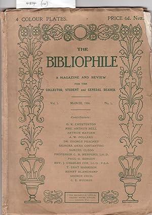The Bibliophile. (A Collection of Very Early Issues)