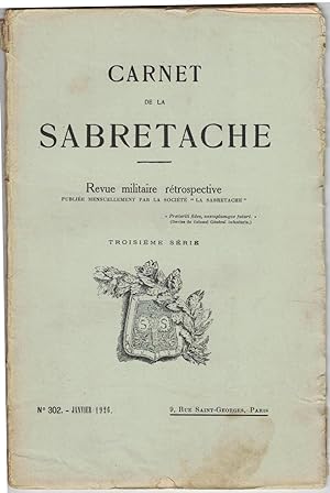 Carnet de la Sabretache, n° 302, janvier 1926.