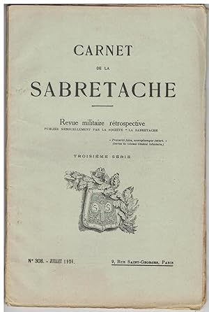 Carnet de la Sabretache, n° 308, juillet 1926.