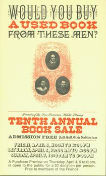 Would You Buy A Used Book From These Men? Tenth Annual Book Sale.