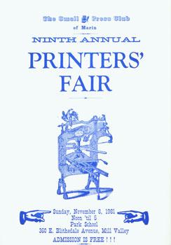 Ninth Annual Printers' Fair.