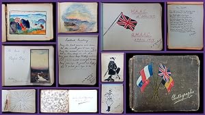Queen Mary's Army Auxiliary Corps Autograph and Drawing Album, c1915-1918 (W.A.A.C.)