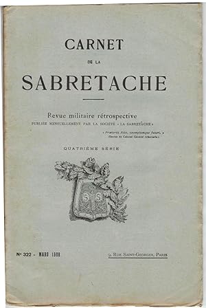 Carnet de la Sabretache, n° 322, mars 1928.