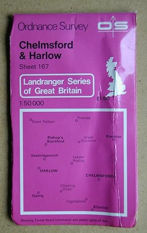 Ordnance Survey Map. Chelmsford & Harlow. Sheet 167.