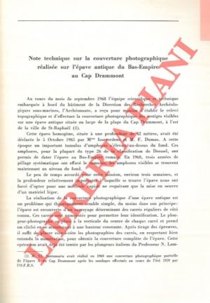 Note technique sur la couverture photographique réalisée sur l'épave de Bas-Empire au Cap Drammont.