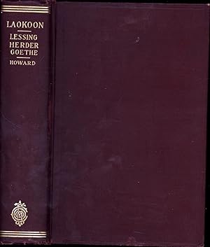 Laocoon / Lessing Herder Goethe / Selections (THE MORRIS U. SCHAPPES COPY)