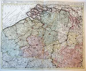 [MAP OF BELGIUM] Novissima et accuratissima decem Austriacarum in Belgio provinciarum tabula ut s...