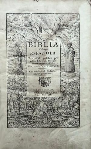 BIBLIA En Lengua ESPANOLA, [BIBLIA DE FERRARA, 1647]