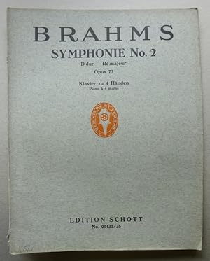 Symphonie No. 2 D-dur - Re majeur Opus 73 (Klavier zu 4 Händen)
