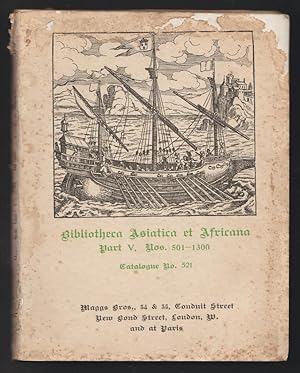 Bibliotheca Asiatica et Africana - Part V