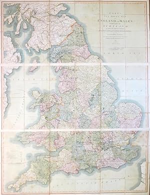 Cary's Six Sheet Map of England and Wales, with Part of Scotland: on which are Carefully Laid Dow...