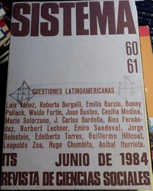 SISTEMA. REVISTA DE CIENCIAS SOCIALES Nº 60-61. JUNIO 1984. NUMERO MONOGRAFICO SOBRE AMERICA LATINA.