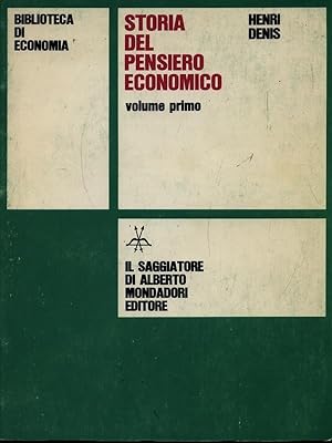 Storia del pensiero economico. 2vv