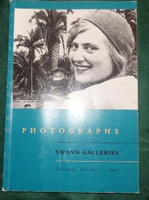 Swanns Galleries New York: Photographs Auction Catalogue for Tuesday Oct 7th 1997 inc the Dr M. A...