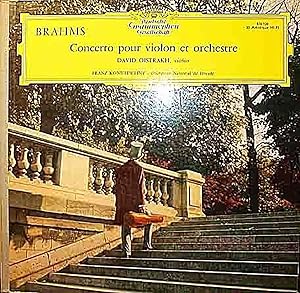 [Disque 33 T Vinyle] Brahms, Concerto pour Violon et Orchestre Opus 77, David Oistrakh (Violon), ...