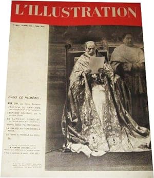 L'Illustration, Numéro 5010 du 11 Mars 1939 - PIE XII Par Henry Bordeaux - L'Election du Saint-Pè...