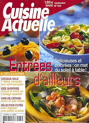 Cuisine Actuelle, Mars 2002, n°135, Entres actuelles