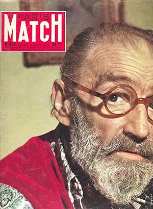 Paris Match, 3 Aout 1957, numero 434. Le dernier visage de Sacha Guitry