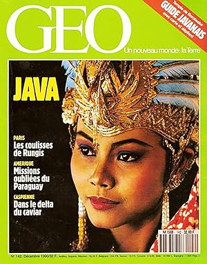 Geo - Un nouveau Monde La terre, numero 142, decembre 1990, Java