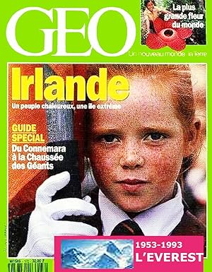 Geo - Un nouveau Monde La terre, numero 172, Juin 1993, Irlande