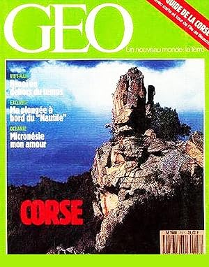 Geo - Un nouveau Monde La terre, numero 111, Mai 1988, Corse