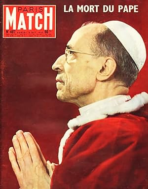 Paris Match n° 497 (18 octobre 1958) La Mort du Pape
