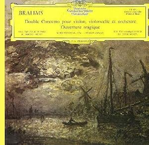 [Disque 33 T Vinyle] Brahms, double concerto pour violon, violoncelle et orchestre, ouverture tra...