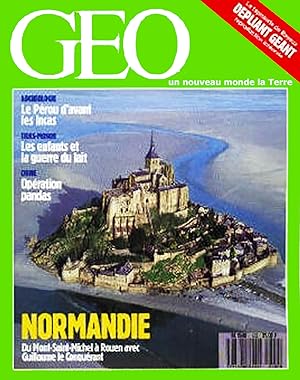 Geo - Un nouveau Monde La terre, numero 102, Aout 1987, Normandie