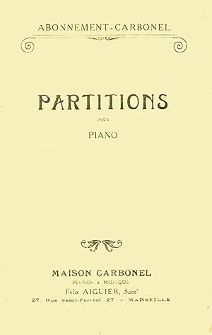 Maitres et Laureats, Oeuvres pour Piano, compilation ancienne reli?e (fin XIXe)