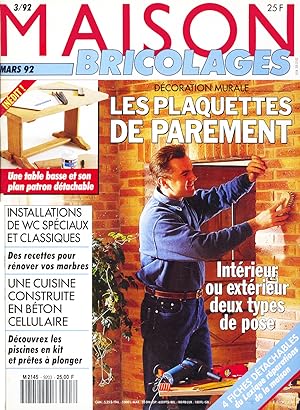Maison Bricolages, 3/92, Mars 1992, Les plaquettes de parement