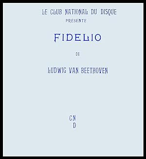 [Disque 33 T Vinyle] Fidelio, Beethoven, Orchestre Philarmonique de Vienne (W.