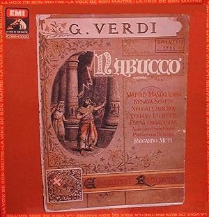 [Disque 33 T Vinyle] Verdi, Nabucco, Riccardo Muti, Philharmonia orchestra, Pathe Marconi, EMI, L...