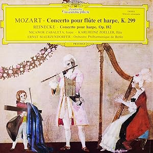 [Disque 33 T Vinyle] Mozart, Concerto pour flute, harpe et orchestre, C. Reinecke, Orchestre Phil...