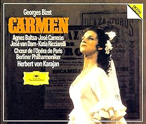 [Disque 33 T Vinyle] Bizet, Carmen, Baltsa, Carreras, Van Dam, Ricciarelli, Choeurs de l'Opera de...