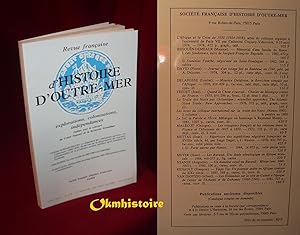 RFHOM 276 - Economie et société des Caraïbes XVII-XIXe s. ( 2ème Partie ) -- Revue Française d' H...