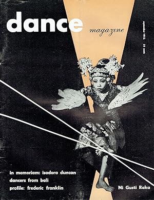 DANCE magazine: Vol XXVI, NUMBER 9; September, 1952