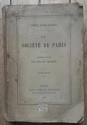 la SOCIÉTÉ de PARIS