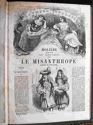 Oeuvres Completes de Molière. Edition illustrée de 140 vignettes par Janet-Lange augmentée d'une ...