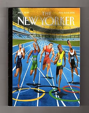 The New Yorker - August 8 & 15, 2016, Double Issue. Zika Cover Humor; Convention Lessons; Dressag...