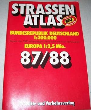 Strassenatlas 87/88: Bundesrepublik Deutschland 1:300,000, Europa 1:2,5 mio.