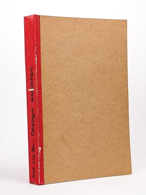 Catalogue de la Bibliothèque - Catalogue des Publications de la Société Linnéenne de Bordeaux. Ac...