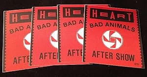 1987 HEART Bad Animals Tour Unused Backstage Pass LOT of Four