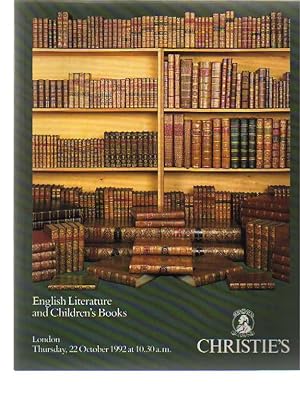Christies 1992 English Literature and Children's Books